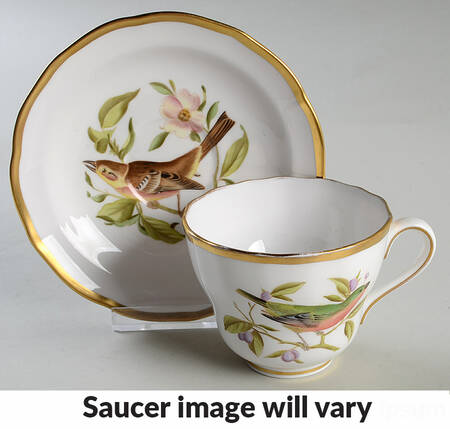 Audubon Birds Flat Cup & Saucer Set