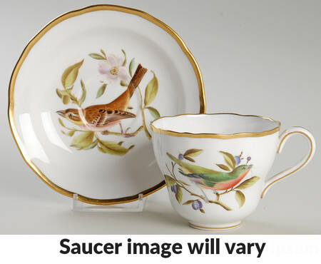 Audubon Birds Flat Cup & Saucer Set