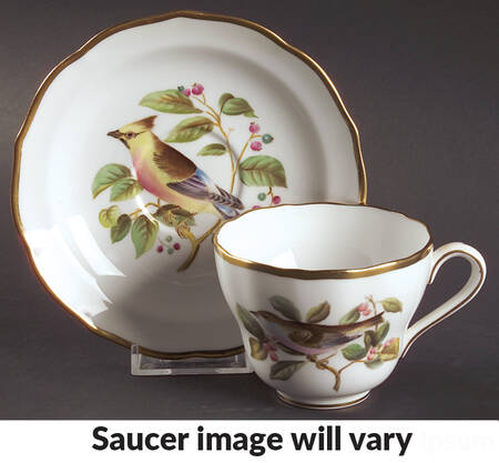 Audubon Birds Flat Cup & Saucer Set