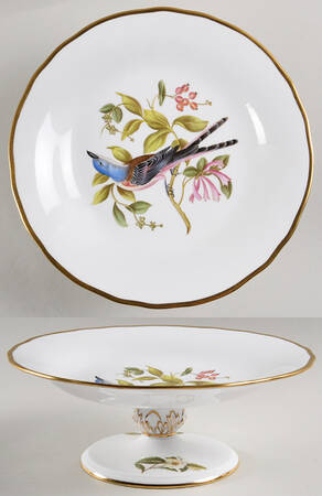 Audubon Birds Round Compote (Height X Width)