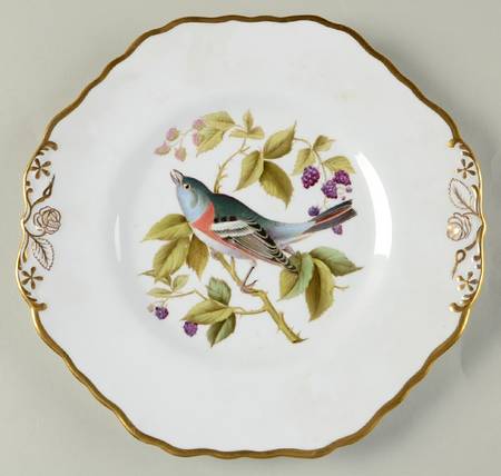 Audubon Birds Handled Cake Plate