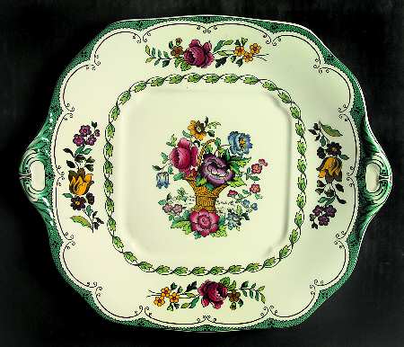 Avondale Square Handled Cake Plate
