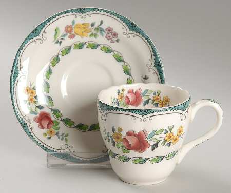 Avondale Flat Demitasse Cup & Saucer Set