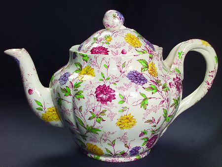 Bachelor's Button Teapot & Lid
