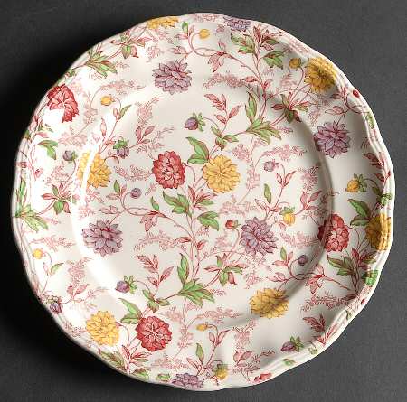 Bachelor's Button Luncheon Plate