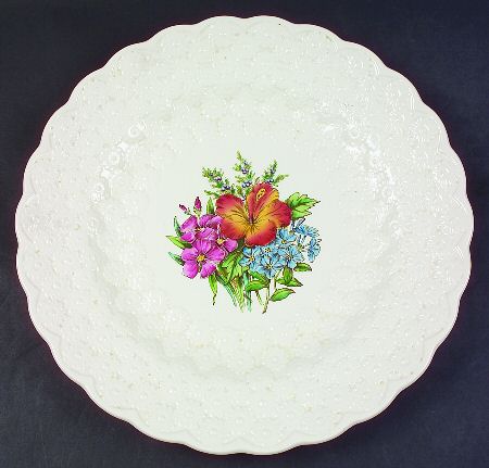 Bermuda Flowers 13" Chop Plate (Round Platter)