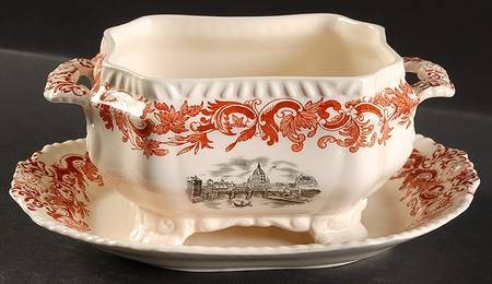 Beverley Sauce Boat with Attached Underplate No Lid