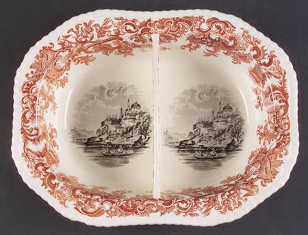 Beverley Oval Divided Vegetable Bowl