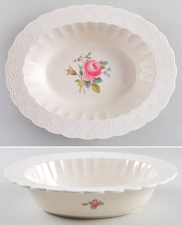 Billingsley Rose Pink (Old Backstamp) 10" Oval Vegetable Bowl