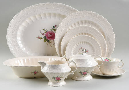 Billingsley Rose Pink (Old Backstamp) 45 Piece Starter Set