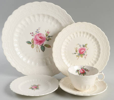 Billingsley Rose Pink (Old Backstamp) 40  Piece Estate Set