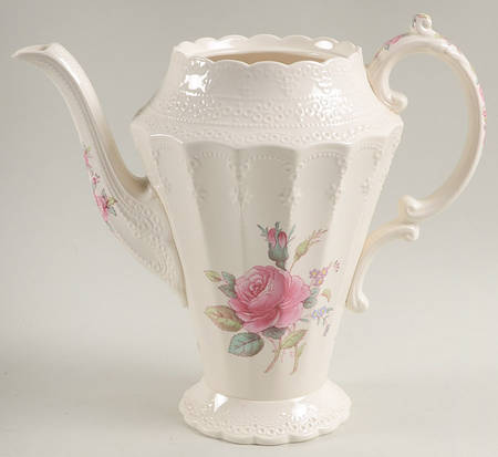 Billingsley Rose Pink (Old Backstamp) Coffee Pot No Lid