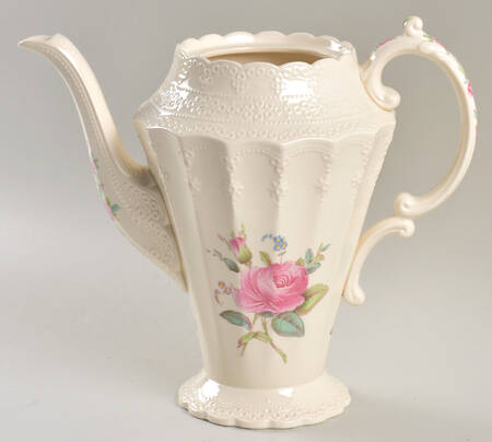 Billingsley Rose Pink (Old Backstamp) Coffee Pot No Lid