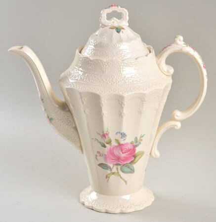 Billingsley Rose Pink (Old Backstamp) Coffee Pot & Lid