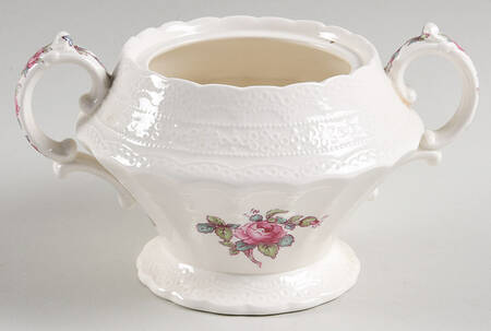 Billingsley Rose Pink (Old Backstamp) Sugar Bowl No Lid