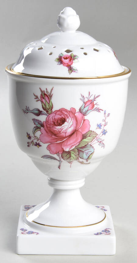 Billingsley Rose Spray Pierced Potpourri Jar & Lid