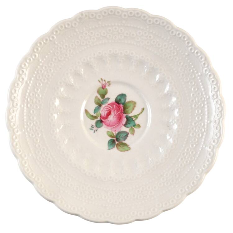 Billingsley Rose Pink (Old Backstamp) Saucer for Demitasse Cup