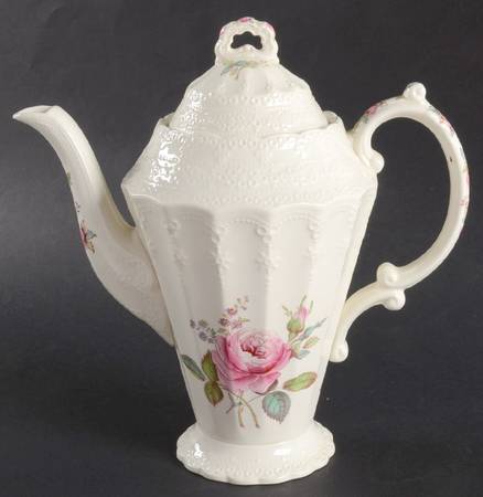 Billingsley Rose Pink (Old Backstamp) Small Coffee Pot & Lid