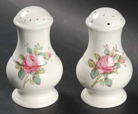 Billingsley Rose Pink (Old Backstamp) Salt & Pepper Set