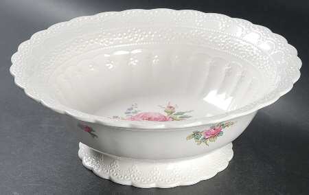 Billingsley Rose Pink (Old Backstamp) 10" Round Vegetable Bowl