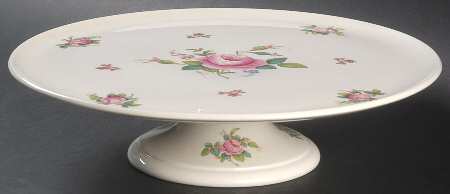 Billingsley Rose Pink (Old Backstamp) 12" Diameter Pedestal Cake Stand