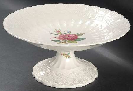 Billingsley Rose Pink (Old Backstamp) Round Compote (Height X Width)