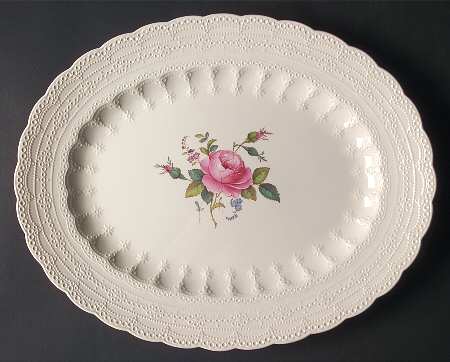 Billingsley Rose Pink (Old Backstamp) 15" Oval Serving Platter
