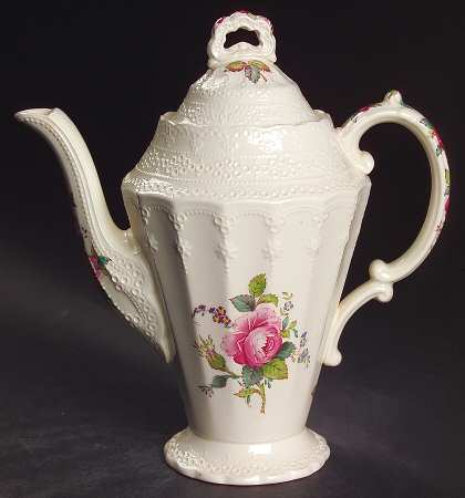 Billingsley Rose Pink (Old Backstamp) Mini Coffee Pot & Lid