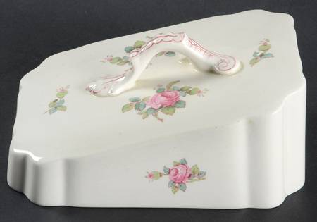 Billingsley Rose Pink (Old Backstamp) Cheese Dish Lid, Lid Only (Wedge)