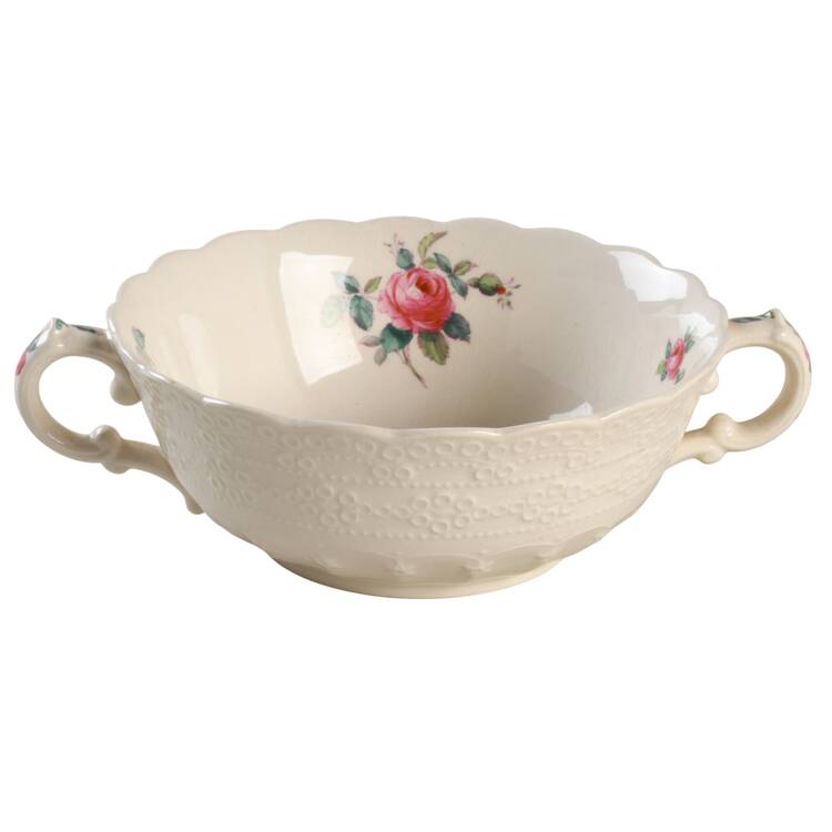 Billingsley Rose Pink (New Backstamp) Flat Cream Soup Bowl
