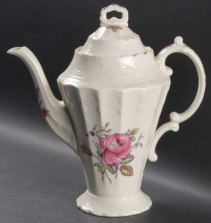 Billingsley Rose Pink (New Backstamp) Coffee Pot & Lid
