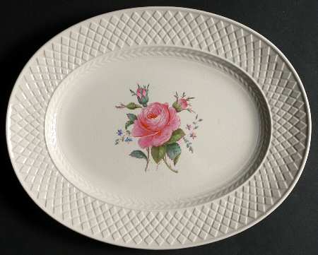 Billingsley Rose Pink (Mansard) 11" Oval Serving Platter