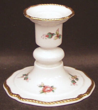 Billingsley Rose Spray 3" Candlestick