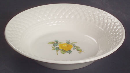 Billingsley Rose Yellow (Mansard) Fruit/Dessert (Sauce) Bowl