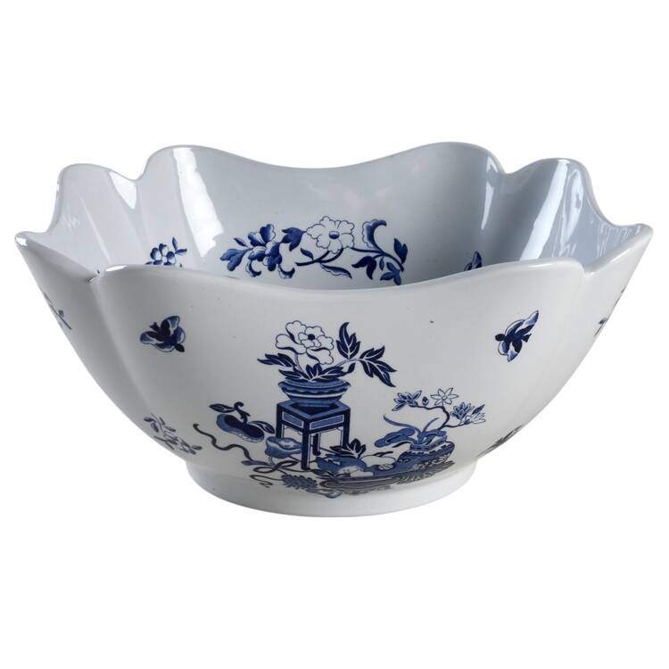 Blue Bowpot All Blue (Fine Newstone) 9" Square Vegetable Bowl