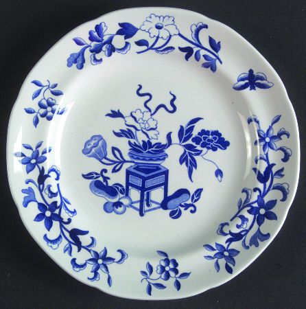 Blue Bowpot All Blue (Fine Newstone) Bread & Butter Plate