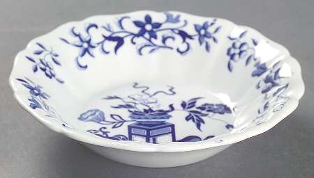 Blue Bowpot All Blue (Fine Newstone) Fruit/Dessert (Sauce) Bowl