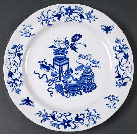 Blue Bowpot All Blue (Fine Newstone) Salad Plate