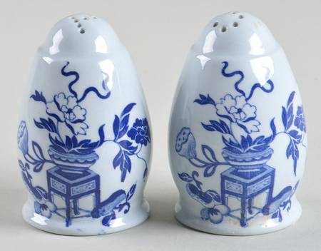 Blue Bowpot All Blue (Fine Newstone) Salt & Pepper Set
