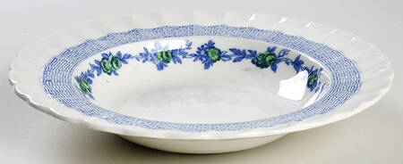 Blue Belle Rim Soup Bowl