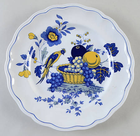Blue Bird (Fine Stone) Dinner Plate