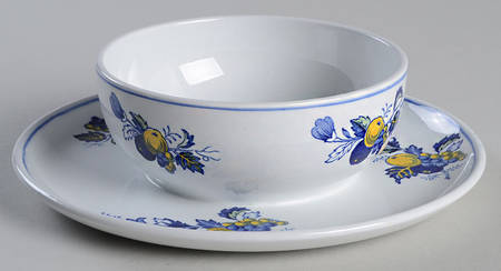Blue Bird (Fine Stone) Mayonnaise with Attached Underplate