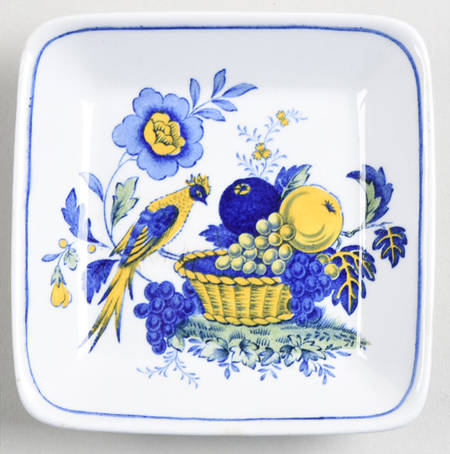 Blue Bird (Fine Stone) Square Ashtray