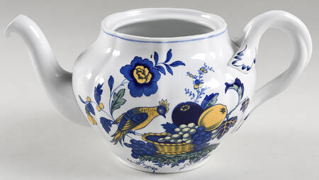 Blue Bird (Fine Stone) Teapot No Lid
