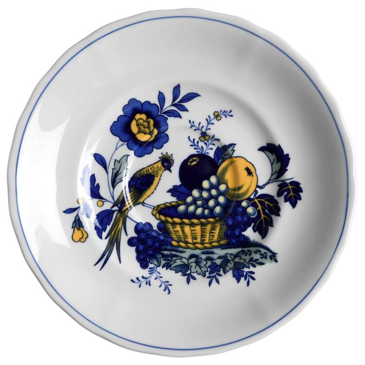 Blue Bird (Fine Stone) Saucer for Flat Cup