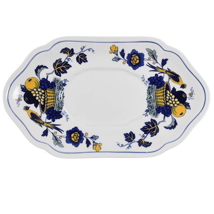 Blue Bird (Fine Stone) Underplate for Gravy Boat