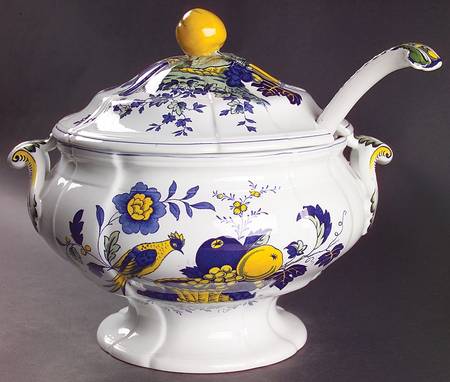 Blue Bird (Fine Stone) Tureen & Lid w/Ladle