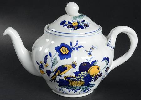 Blue Bird (Fine Stone) Teapot & Lid