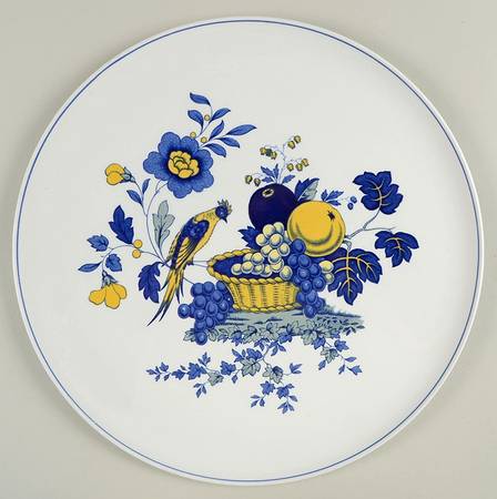 Blue Bird (Fine Stone) Cake Plate