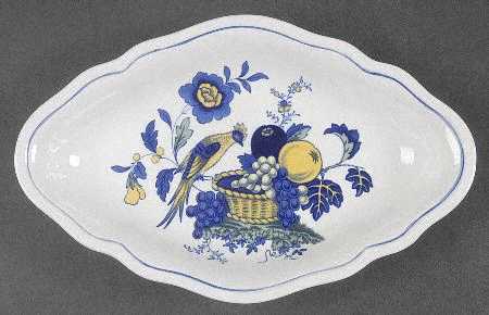 Blue Bird (Fine Stone) Pickle Dish